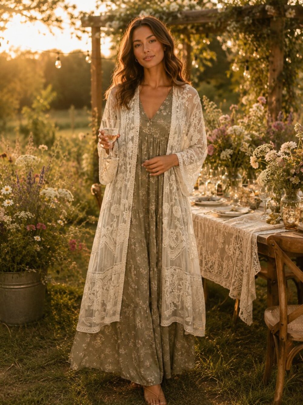 ☀️🌿 Dreamy Lace Cover-Up 🌿☀️